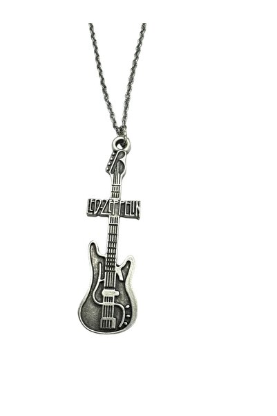 Herşey Nota Led Zeppelin Electric Guitar Figured Unisex Necklace – Rock Style...