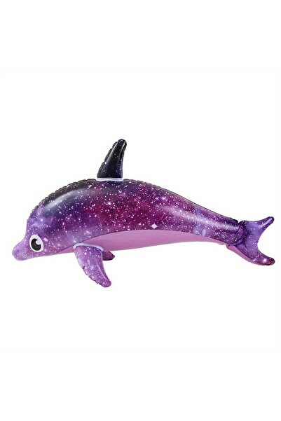 Choice1 PURPLE 1pc Colorful Purple Inflatable Dolphin Model Air Cushion, Summ...
