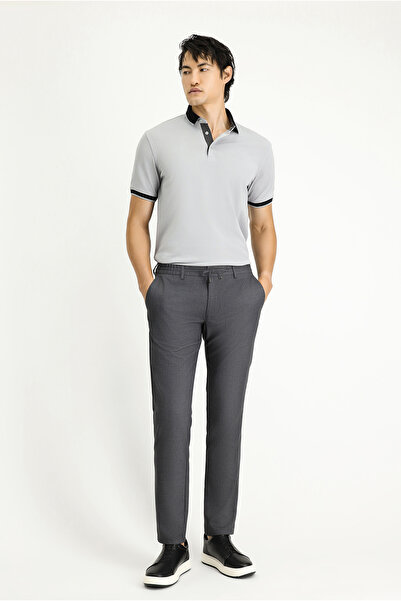 Kiğılı Slim Fit Tight-Fitting Elastic Waist Trousers with Lace-Up Detail