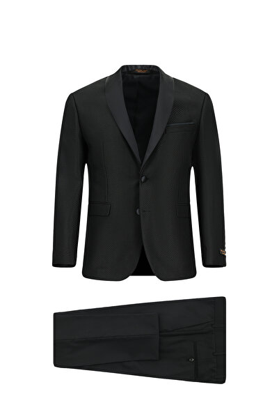 Abdullah Kiğılı 7 Drop Slim Fit Slim Fit Shawl Collar Tuxedo & Groom Suit