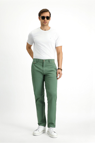 Kiğılı Regular Fit Standard Cut Lycra Canvas / Chino Trousers