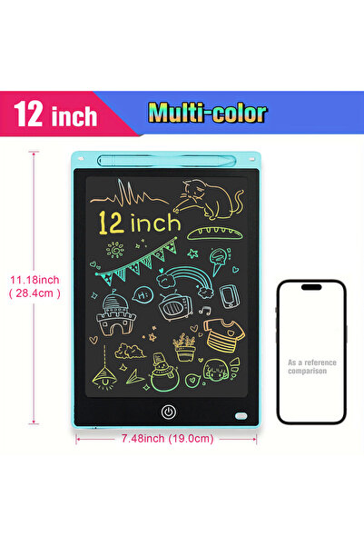 Choice Sky-blue 12 inch Tablets Electronic Handwriting Pad Writing Board Draw...