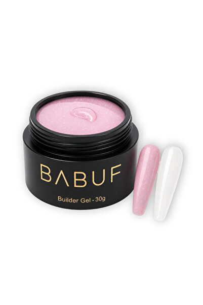 BABUF Gel de construcție autonivelant Glitter Pink Cloud BGG6, 30g