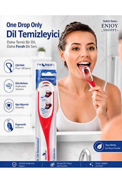 One Drop Only Dil Temizleyici Profesyonel Ağız Kokusuna son Dil Temizleyici F...