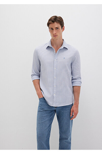 Mavi Cămașă cu dungi Slim Fit / Slim Fit 0211653-90862