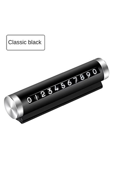 Choice3 black-1pc Metal Car Temporary Parking Card Stickers Park Stop in Car-...