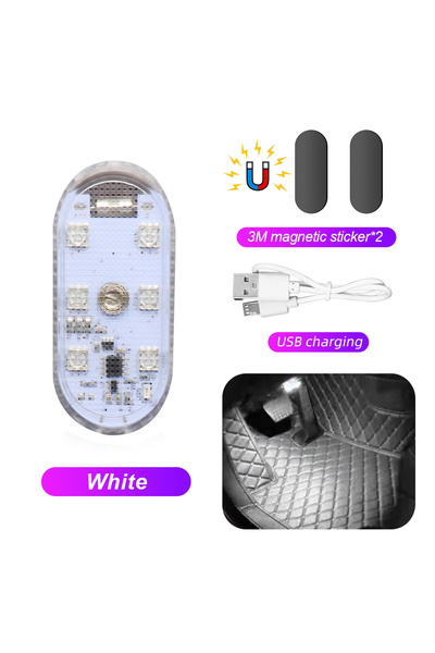 choice2 مصباح سيارة لاسلكي LED متعدد الألوان أبيض اللون مع مستشعر لمس وإضاءة ...