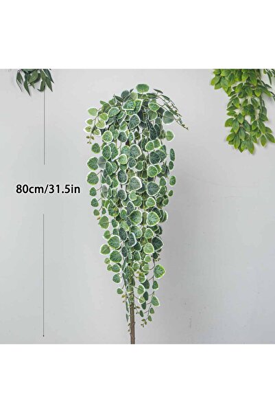 Choice 80cm White 60-80cm Artificial Hanging Vines Tropical Eucalyptus Plants...