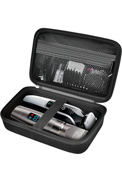 Choice Black Hair Clipper Case for Wahl Andis, 2pcs Barber Trimmer Organizer ...
