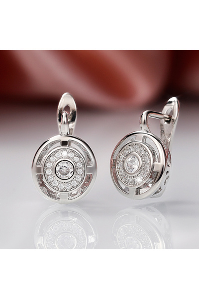 Choice1 E1799 Huitan Unique Design Women's Earrings Rose Gold Color/Silver Co...