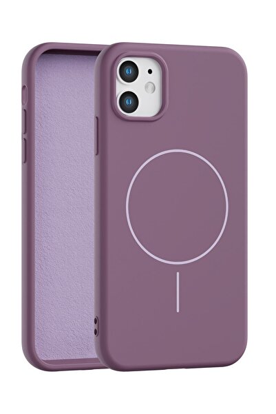 Vissona iPhone 11 Uyumlu İçi Kadife Magsafe Wireless Şarj Özellikli Telefon K...