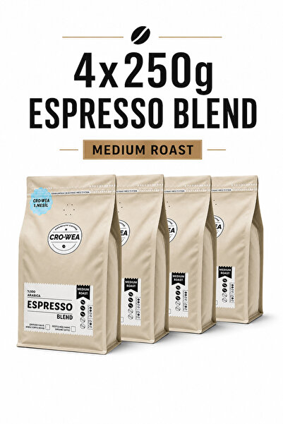 Espresso Blend 4x250g Medium Roast Çekirdek Kahve