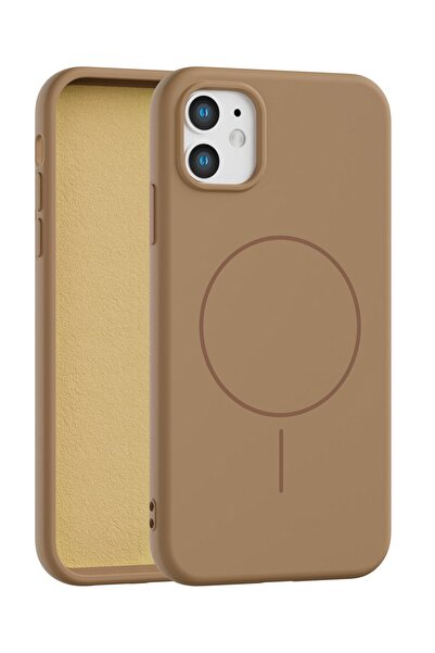 Vissona iPhone 11 Uyumlu İçi Kadife Magsafe Wireless Şarj Özellikli Telefon K...