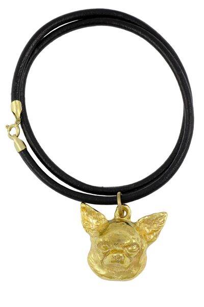 Art - Dog Chihuahua cu păr scurt - colier cu un câine într-o cutie cadou, pan...