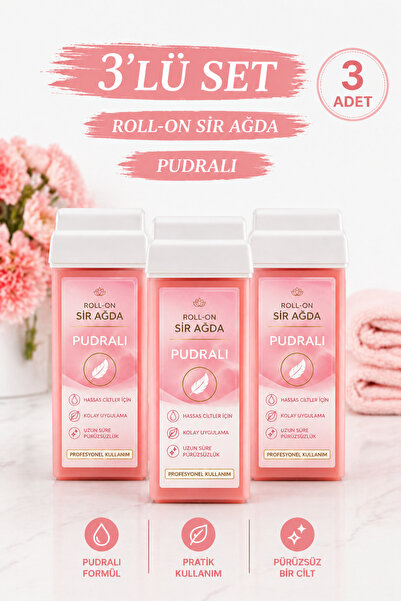 Pudralı Roll-On Sir Ağda 3’lü Set – Hassas Ciltlere Uygun