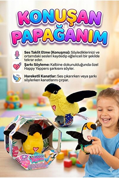 Tıfıl Toys Happy Yappers Konuşan Papağan Slap Bileklik Oyuncak - Ses Kaydı Ya...