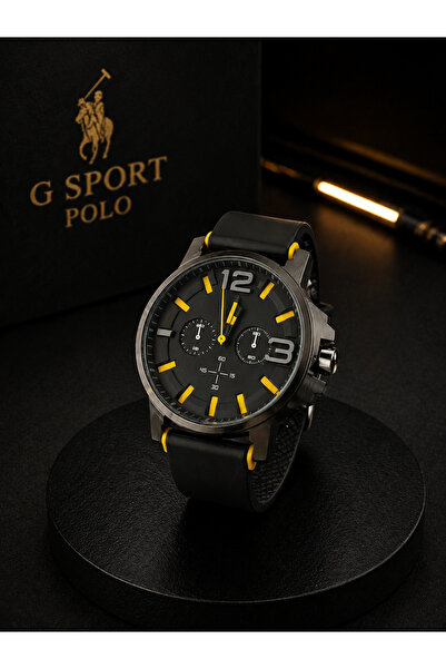 G Sport POLO ساعة يد رياضية فاخرة من السيليكون للرجال (مناسبة لكل المعصم والا...