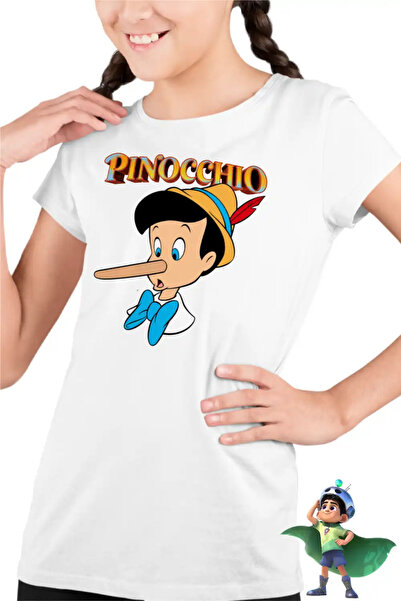 OEM Tricou Copii Fete Pinocchio Nas Lung