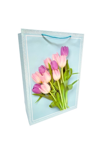 AFO Σετ 12 τσαντών δώρου Tulip με γκλίτερ Bleo 30x41.5x12