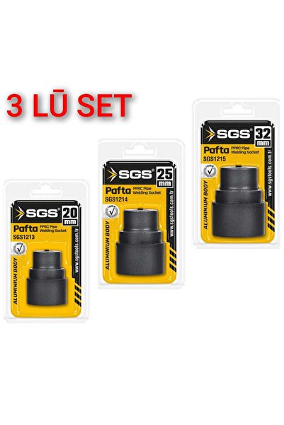 SGS Pprc Pvc Boru Kaynak Makine Paftası 20+25+32MM 3LÜ Set