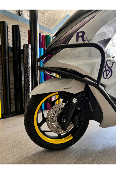 Mavera Stickers PCX için Yarım Jant Şeridi 4 Adet (13 inç Jantlara Uyumlu) St...