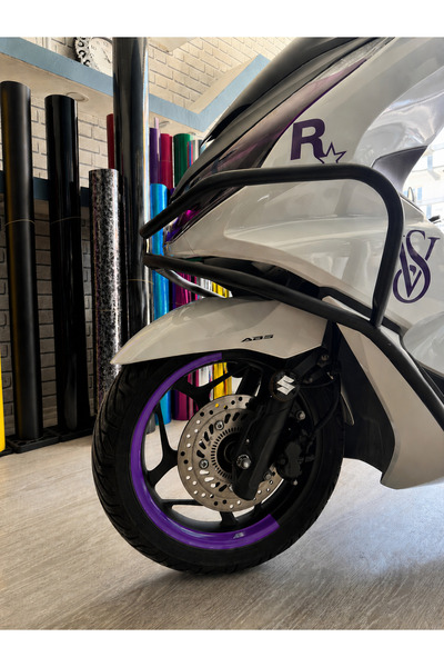 Mavera Stickers PCX için Yarım Jant Şeridi 4 Adet (13 inç Jantlara Uyumlu) St...