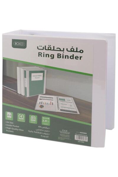AZOZ MERCHLY 4 "D" Ring Presentation Binder