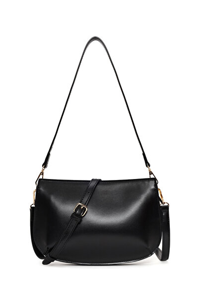 Derimod Γυναικεία Μαύρη Τσάντα Ώμου 26PBD215722