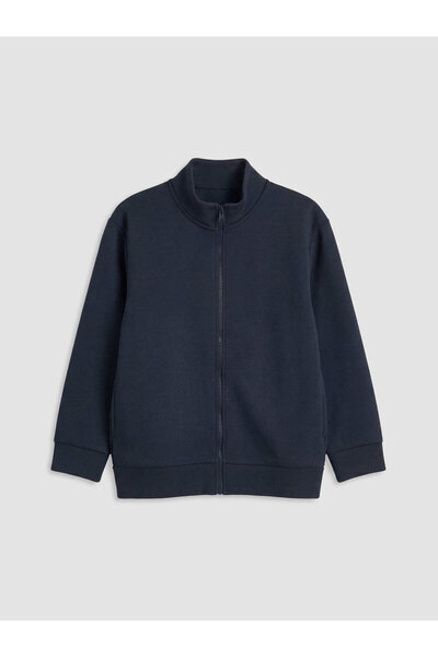 LC Waikiki Boys' Mock Neck Zip-Up Sweatshirt