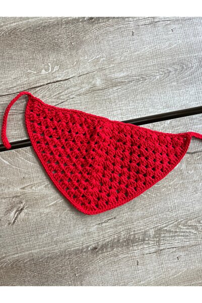 ddoo El örgüsü bandana. Kırmızı bandana