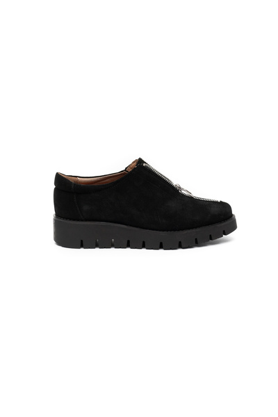 UrbanShoes Pantofi casual dama cu fermoar din piele naturala,Leofex - 285 Neg...