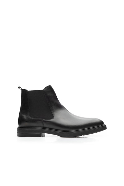 UrbanShoes Ghete bărbați din piele naturală, Leofex - 501 Negru Box