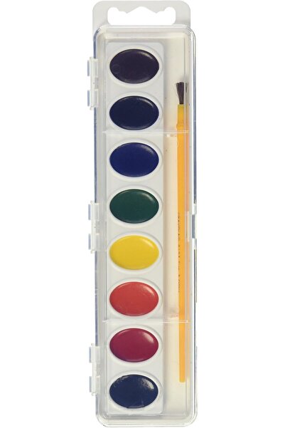 Crayola مجموعة ألوان مائية أوراق بيضاوية شبه رطبة من أرتيستا 8 مع فرشاة