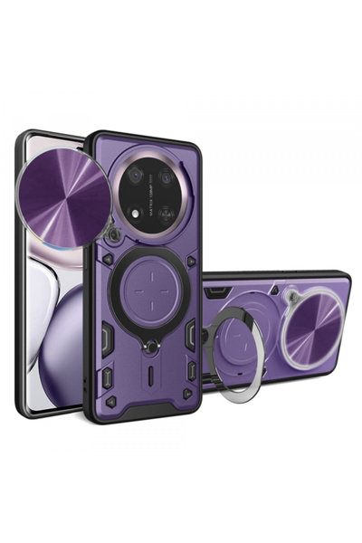 Stef's Cat Case for Honor X9c / Magic7 Lite, Stef's Cat, CamGuard Pro, Purple