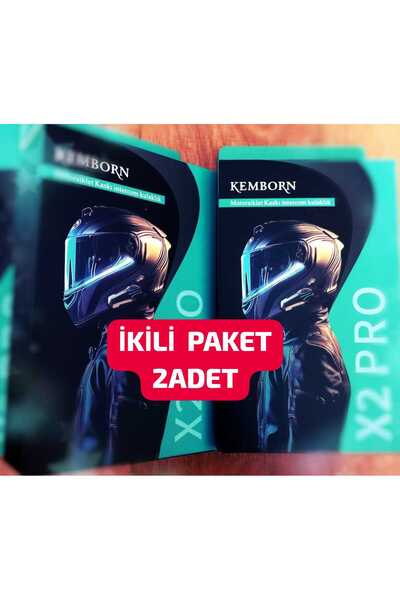 kemborn X2 pro 2 Adet 2 Kişilik intercom Motosiklet Kask Bluetooth 5.3 Kulakl...