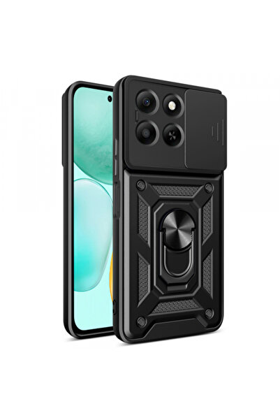 Techsuit Case for Honor X6c, Techsuit, CamShield, Black
