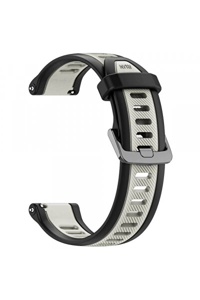 Techsuit Curea W053 pentru Samsung Galaxy Watch/ Huawei Watch Series, 20mm, Gri