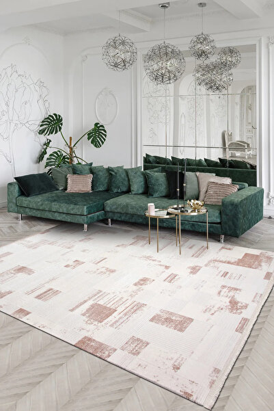 Anatolia HALI KARYA-Krem/Kahve- Özel ölçü-Salon , Oturma Odası ve Koridor Halısı