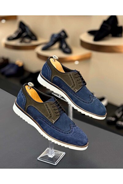 TerziAdemAltun Italian Style Internal and External Natural Leather Nubuck Men...