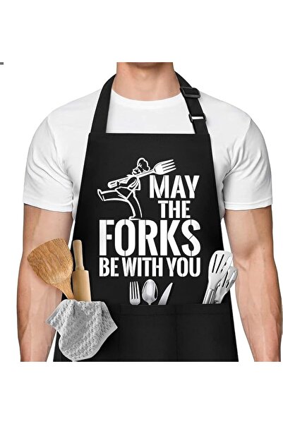 Generic Funny Apron for Men for BBQ, Cooking, and Chef with 3 Pockets for Dad...