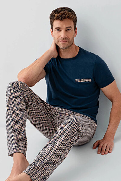 Arnetta Men's Navy Blue Pajama Set