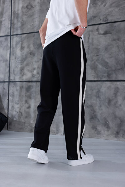 3MODA Erkek Baggy Compak Kumaş Yan Şeritli Eşofman Alt