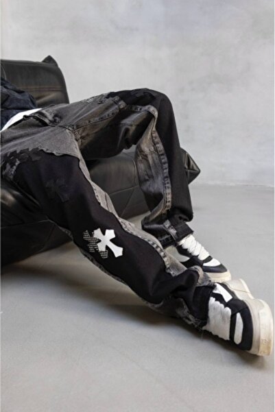 Black Island BLACK CROSS FIT JEANS WITH RELAXED FIT BGBLACK1(17067)