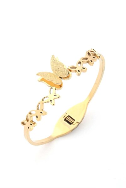 Bozhi Bracelet Stainless Steel Gold Business Woman Style Handcuffs