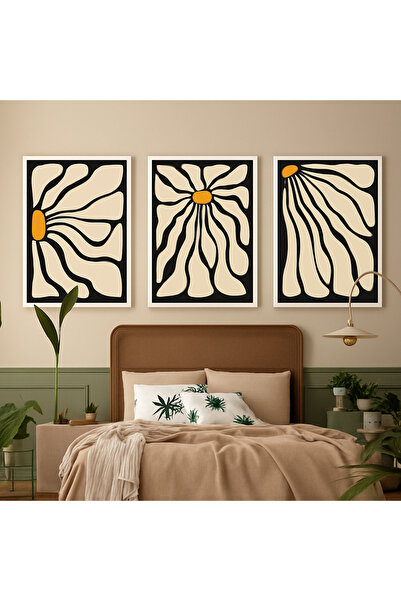 NT Handmade Πολυστρωματικός πίνακας τοίχου PVC με προστασία UV 3 τεμαχίων αφη...