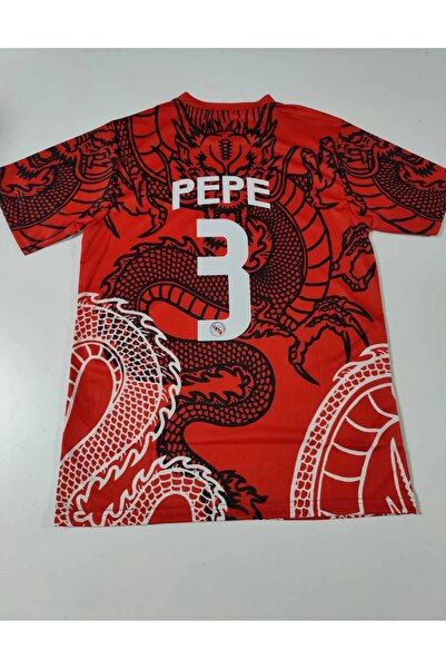 BREATHLESS Real Madrid Yeni Sezon Pepe Ejderha Motifli Özel konsept Forması (...