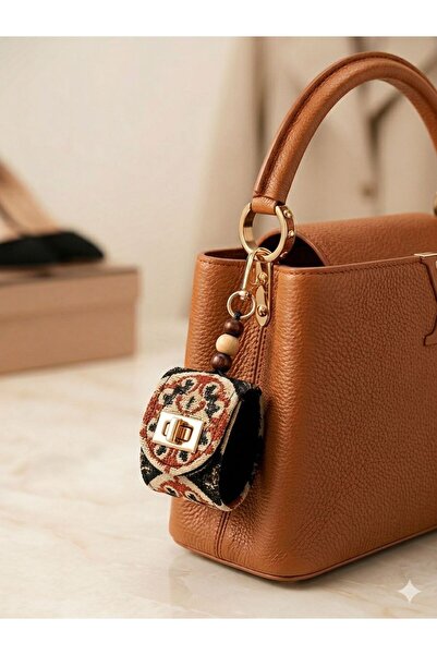 othobag Premium Suede Ethnic Patterned Mini Coin Purse and AirPods Wallet Sha...