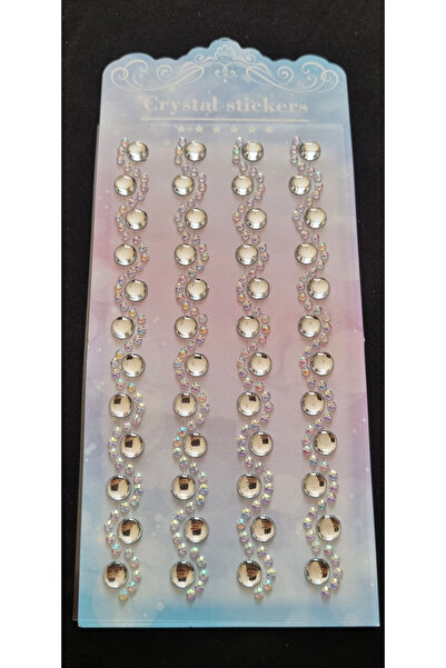 Modellino Kristal Sticker Charm Giraffe Yapışkanlı Choker Sticker Çıkartma Hı...