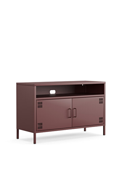 Furni24 Pera Tv Ünitesi, Tv Dolabı,2 Kapaklı, Açık Raflı 100,50 x 40 x 64,50 ...