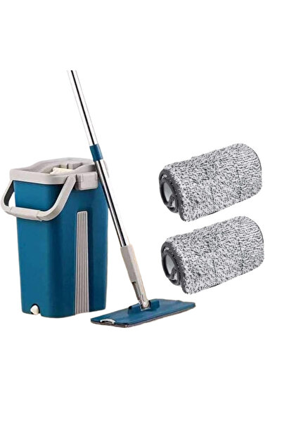 OEM Mop Set with Bucket and Wringer + 2 Microfiber Refills - Professional Cle...